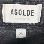 AGOLDE Nico High Rise Slim Denim Jeans Cotton Stretch Destroyed Button Fly 26 Photo 6