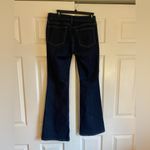 Loft Ann Taylor  6 or 28 dark wash curvy flare mid rise low rise jeans Photo 4