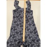 Chelsea and Violet Anthropolgie Jumpsuit Womens Small Stretch Wide Leg Floral Ruffle Wedding Preppy Photo 6