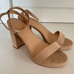 Loft  tan ankle strap heel sandals size 8.5 Photo 0
