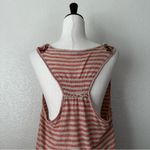 Free People Frida Floral Embroidered Striped Wrap Gauzy Knit Tank Top, Sz Medium Photo 5