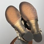 Unity in Diversity Happy strappy multicolor suede slingback sandals size 9 Tan Photo 4