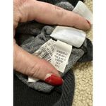 Gap  Women’s Black Crewneck Cropped Sweatshirt w Zippers On Each Side at Hem - PM Photo 7