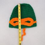 Green Crochet Cable Knit Turtle Mask Y2K Vintage Beanie Hat Cap OS Photo 5