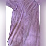 VTG Stan Herman Pink Cozy Chenille Bathrobe Sz. M Zip Up Large Pockets Round Hem Size M Photo 3