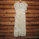 Mac Duggal  8009 Womens High Neck Ruffle Cap Sleeve Gown Dress Photo 9