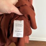 Anthropologie NWT Mare Mare Amaya Corset Fit-&-Flare Midi Dress XS Chocolate Photo 6