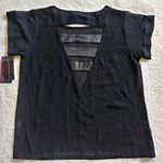Material Girl Sheer Black Top Photo 1