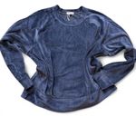 Vitamin A  Navy Blue Velour Sweatshirt Photo 1