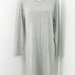 Athleta New  Small Gray Crossover Long Sleeve Back Vent Sweatshirt Dress Photo 2