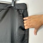 J.Crew  Collection Black Kate Satin Pants Size 12 Tall NWT Photo 5