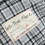 Free People  Cali Plaid Blazer Neutral Grey Sz XL Photo 10