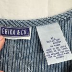 Women’s extra large, vintage pinstripe dress Blue Size XL Photo 1