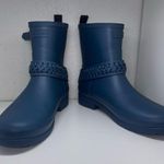 Hunter Refined Studded biker boots rockpool blue 10 Photo 0