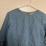 Gap for Good Chambray Top Ruffle Bell Sleeve Photo 4