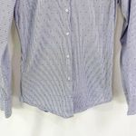 ZARA  Blue and White Button-Down Shirt Photo 4