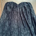 ASOS  Women's Black Flowy Lace Strapless Dress | Size: 8 Photo 3