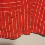 Isaac Mizrahi  Vibrant Coral Striped Cardigan Photo 9