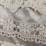 Forever 21 Satin Crochet Skirt Size Medium Photo 2