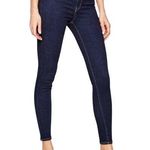 Levi's Mile High Super Skinny Jeans Dark Wash Stretch Ankle Denim Blue 24 Photo 0