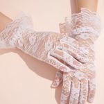 White Lace Gloves Photo 0