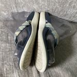 Vionic  Women's Tide Sequins Sandals Comfort Flip Flop Sz 5 EU 36 White/Navy/Aqua Photo 3