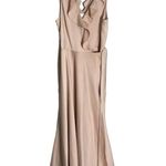 Sachin + Babi  Light Pink Nude Ruffle Maxi Formal Bridesmaid Dress 10 Photo 0