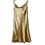 Birdy Grey  Women's Lisa Sleeveless Cowl Neck Satin Maxi Dress Gold Size Med NWT Photo 11