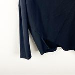 LOTUS EATERS Black Daffodil High Neckline Side Rear Slits Long Sleeve Top Small Photo 8