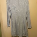 Forever 21 NWT  Cut Out Mini Dress Floral Whimsical  Blue Sm Cottagecore Playful Photo 2