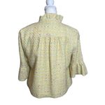 Trenz Petite Pastel Yellow Tweed Ruffle Blazer 3/4 Bell Sleeve PXL Spring Easter Size undefined Photo 4