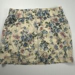 JM Collection Jrt Collection Floral Mini Skirt Elastic Waist Casual Cottagecore M Photo 0