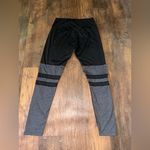 Black and Gray Leggings with Stripes Size XL Photo 1