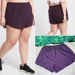 Athleta  Womens Shorts Plus 2X Hustle 3" Running Walking Short Purple Lined Photo 1