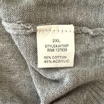 Debut  Heather Gray Short Sleeve Button-Down Top Photo 6