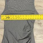 Lira Black & White Striped Sleeveless Ruched Side Dress Size Small Photo 9