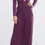 ASOS NWT  plunge cut out slinky maxi dress purple Sz 4 petite Photo 0