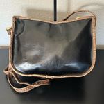Bueno  Black and Brown Vegan Leather Shoulder Bag Photo 1