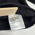 Reformation  Liza Slit Hem Ultra High Rise Straight Long Black Jeans 26 Photo 9