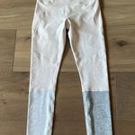 Outdoor Voices  Size Small Color Block Leggings Oatmeal Gray Photo 2
