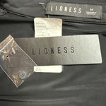 LIONESS  Soho Mini Dress in Onyx Back Medium New Womens Shirtdress Photo 9