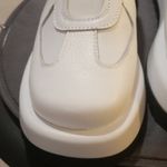 💕JOSHUA SANDERS💕 100 Leather Sneakers ~ Crochet Smile Slip On Platform 39 NWT White Size 8 Photo 5