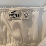Hollister White Cropped Tie Tank Top Photo 3