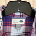 Old Navy  Classic Fit Light Blue Plaid Button Down Shirt Photo 5