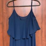 Show Me Your Mumu SMYMM Caitlin Ruffle Maxi Dress with Short Lining Size 2XL in Rich Navy Crisp Photo 6