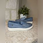 Carmela  powder blue leather moccasins sz 40 Photo 3