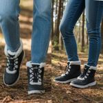 Ryka Womens Black Snow Bound Water Repellent Faux Fur Winter Boots Lace sz 8 NEW Photo 1