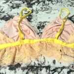 BOUTIQUE Blossom Embroidered Non Wired Bralette Size M/L Yellow Size M Photo 3