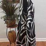 Dress Barn  Women’s Skirtdress Plus 20W Sleeveless Black & White Zebra Y2K Zipper Photo 2
