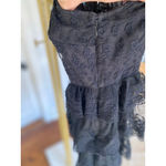 Love Shack Fancy  Federica Mini Dress Romantic Glam Coquette Quiet Luxury Blac Lace Photo 5